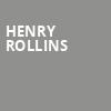 Henry Rollins, Warsaw, Brooklyn